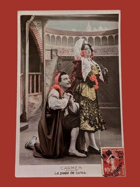 10/$25 Vintage Postmarked French Postcard Ephemera, Happy Mail, Gallery Wall